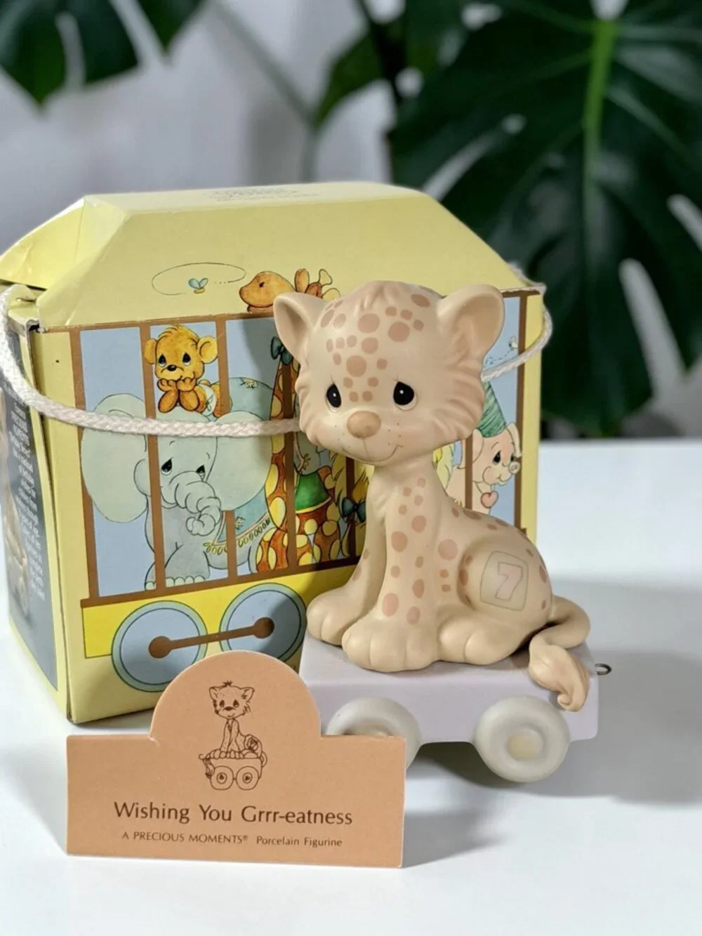 Precious Moments Figurine 109479 Wishing You Grrr-Eatness 7 Year Old 1987